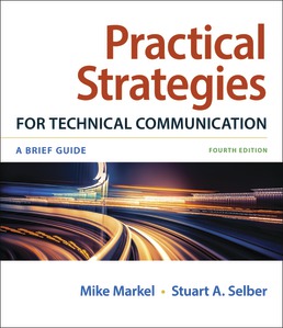 Book cover for "Practical Strategies fo Technical Communication"